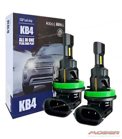 OFF ROAD KIT DE LED KOBO KB4 PLUG AND PLAY H11 30 WATTS ALL IN ONE CON COOLER INTERNO