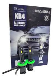OFF ROAD KIT DE LED KOBO KB4 PLUG AND PLAY H7 30 WATTS ALL IN ONE CON COOLER INTERNO