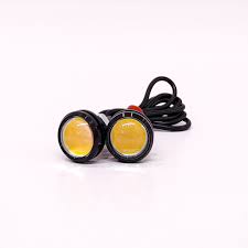 JUEGO X 2 DE LED DE SEÑALIZACION OJO DE AGUILA AMBAR 12V