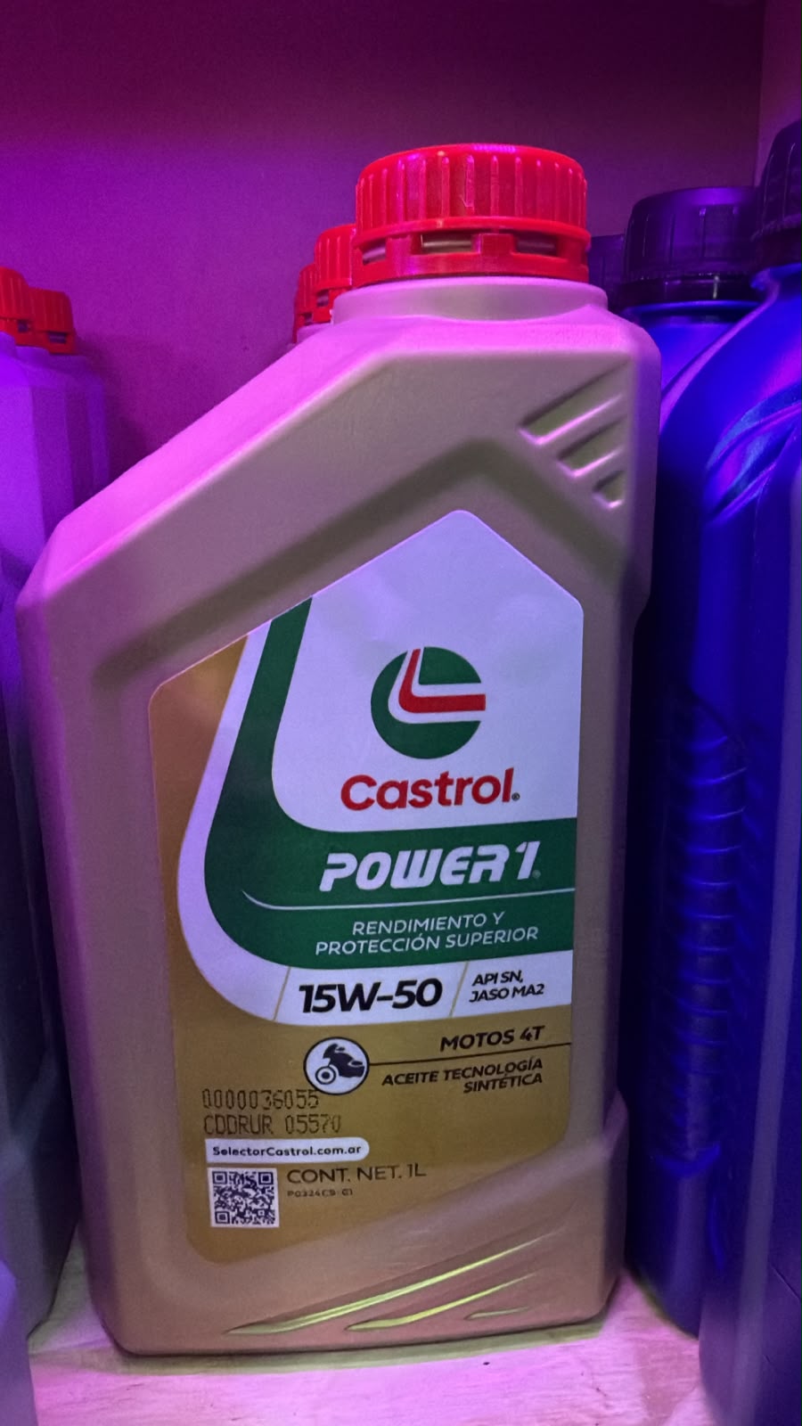 Aceite Castrol Power 1 15W-50 Semi-sintético